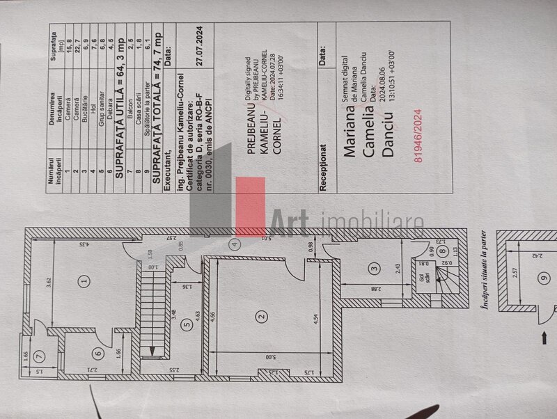 Arcul de Triumf, Apartament 2 cam. in vila